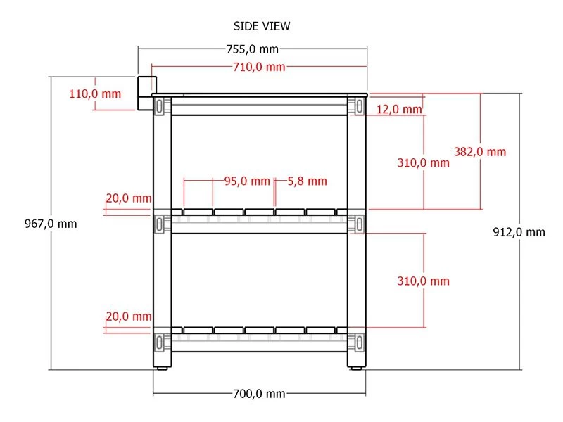 Bari Kitchen Big Green Egg Table Fixed Unit 12 Bari Kitchen Big Green Egg Table Fixed Unit - Image 10