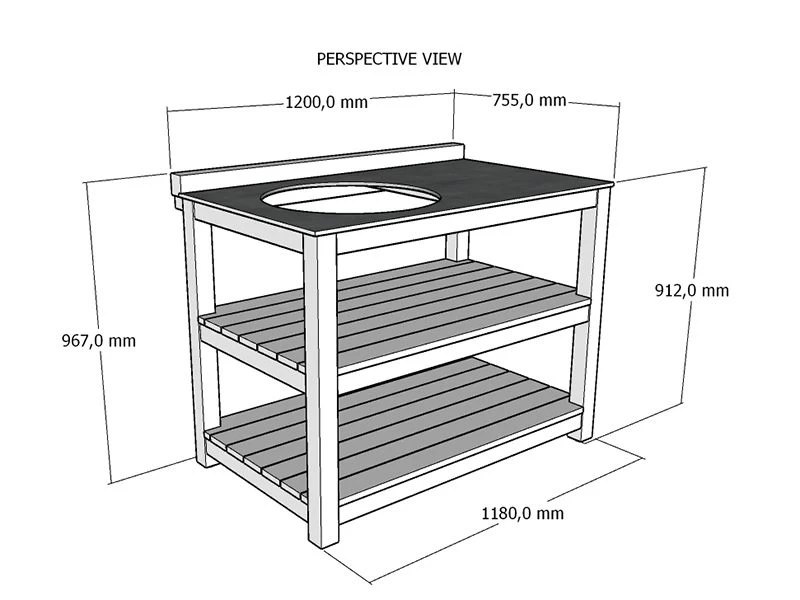 Bari Kitchen Kamado Joe Fixed Unit 7 Bari Kitchen Kamado Joe Fixed Unit - Image 5