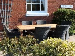 Knights 2m Table 6 Chair Dining Set 23 Knights 2m Table 6 Chair Dining Set -Garden Comfort Shop knights set xl 2 1