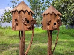 Teak Bird House 32 Teak Bird House -Garden Comfort Shop kt1017 2 bi