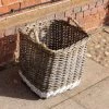 Kubu Square Basket With Rope Handles 1 Kubu Square Basket With Rope Handles -Garden Comfort Shop kubu round basket with rope handles xl 1