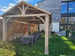 Cedar Gazebo 4.2m X 3.6m | FSC® Certified | OCTOBER OFFERS 33 Cedar Gazebo 4.2m X 3.6m | FSC® Certified | OCTOBER OFFERS -Garden Comfort Shop large cedar 4 bi