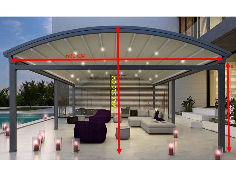 Ex Display Luna Crescent Retractable Awning - 5X 6M| Luna Range 11 Ex Display Luna Crescent Retractable Awning - 5X 6M| Luna Range - Image 9