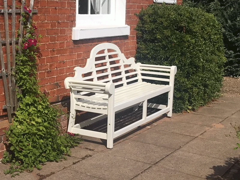 Painted Lutyens 1.8m Bench 13 Painted Lutyens 1.8m Bench - Image 11