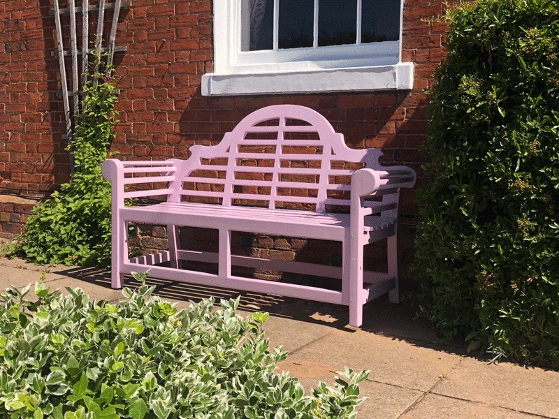 Painted Lutyens 1.8m Bench 5 Painted Lutyens 1.8m Bench - Image 3