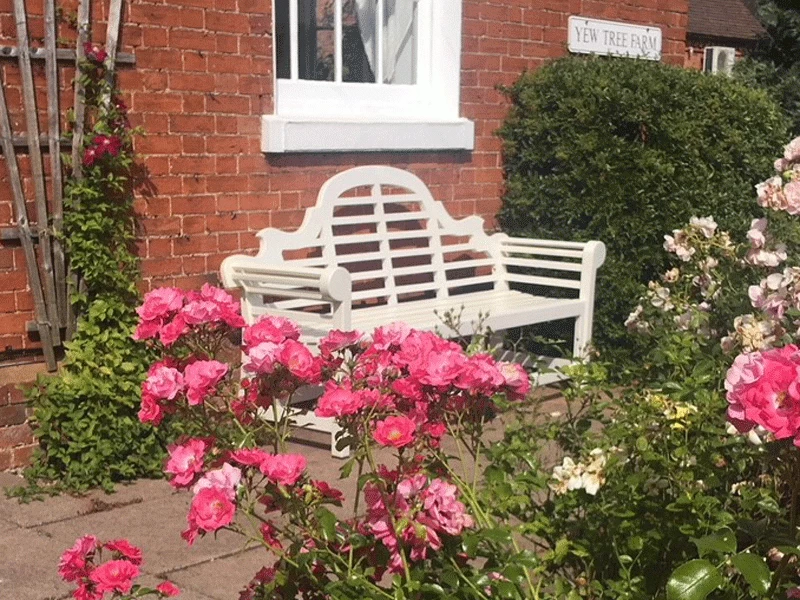 Painted Lutyens 1.8m Bench 12 Painted Lutyens 1.8m Bench - Image 10