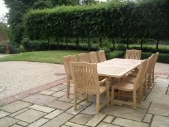 Malvern Luxury 10 Chair Teak Dining Set | FSC® Certified