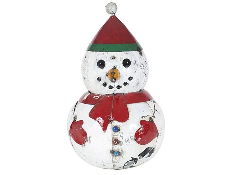 Festive Snowman Sculpture Large 9 Festive Snowman Sculpture Large - Image 7