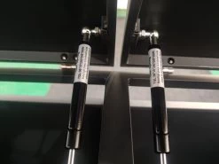 Galvanized Steel Wheelie Bin Cover | Triple | PRE-ORDER 12 Galvanized Steel Wheelie Bin Cover | Triple | PRE-ORDER -Garden Comfort Shop mechanism 1 2