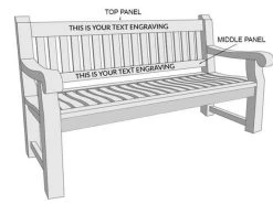 Memorial Bench 1.5m 36 Memorial Bench 1.5m -Garden Comfort Shop memorial bench text removed resized