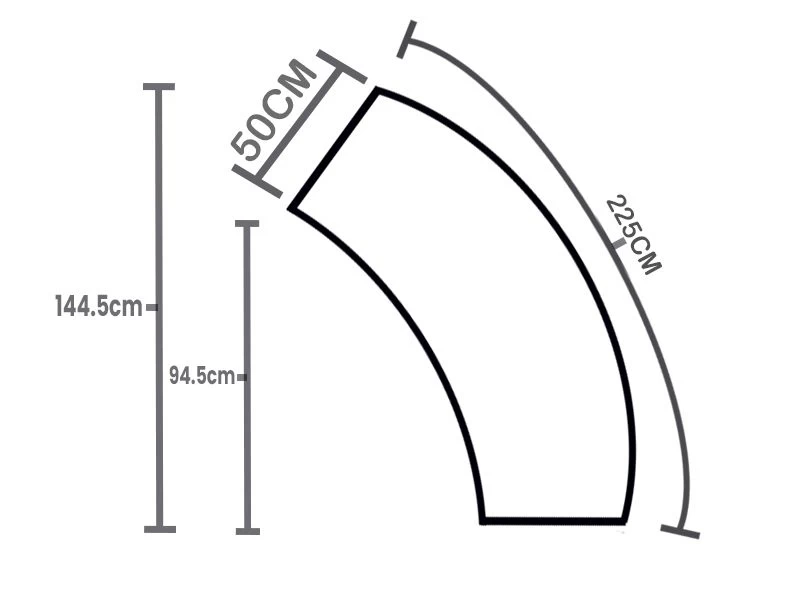Curved Backless Bench | FSC® Certified 6 Curved Backless Bench | FSC® Certified - Image 4