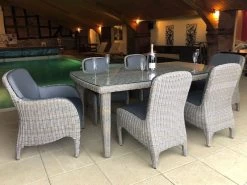 Meteor 6 Chair Dining Set -Garden Comfort Shop met 6 chair din set 7xl 1