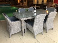 Meteor 6 Chair Dining Set -Garden Comfort Shop met 6 chair din setxl 1