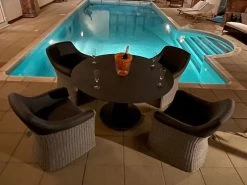 London 4 Chair Round Dining Set 21 London 4 Chair Round Dining Set -Garden Comfort Shop milan set 4 xl