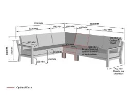 Timber Corner Dining Set | Life Range -Garden Comfort Shop monaco timber 01 2