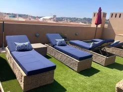 2 X Montana Sun Lounger + Free Side Table 35 2 X Montana Sun Lounger + Free Side Table -Garden Comfort Shop montana double sofa suite roof4xl 1 1 xl