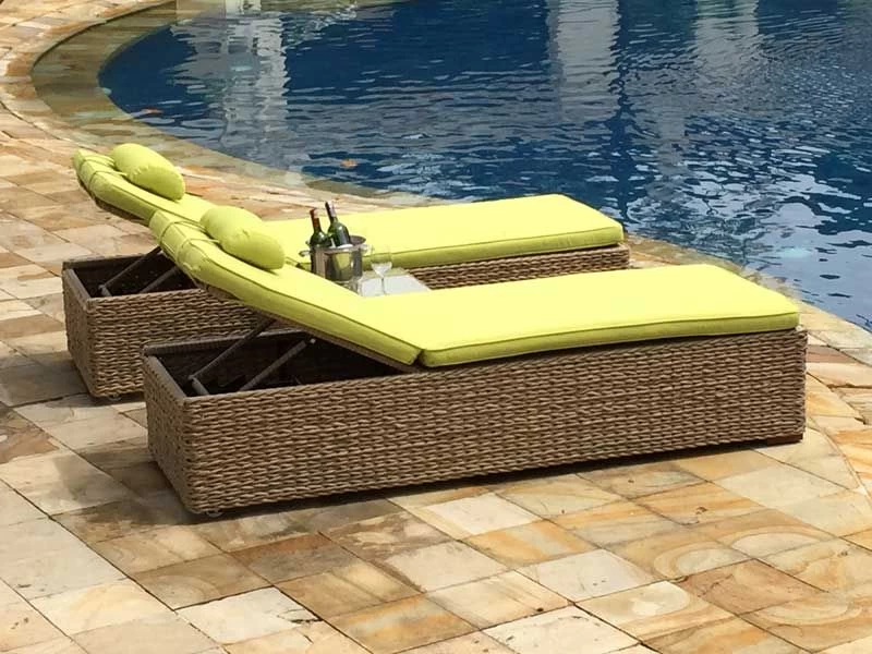 2 X Montana Sun Lounger + Free Side Table 3 2 X Montana Sun Lounger + Free Side Table