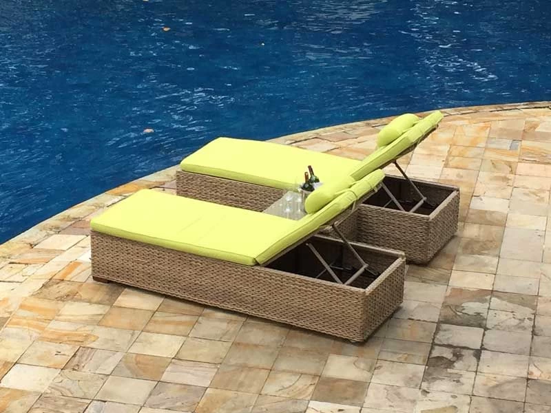 2 X Montana Sun Lounger + Free Side Table 4 2 X Montana Sun Lounger + Free Side Table - Image 2
