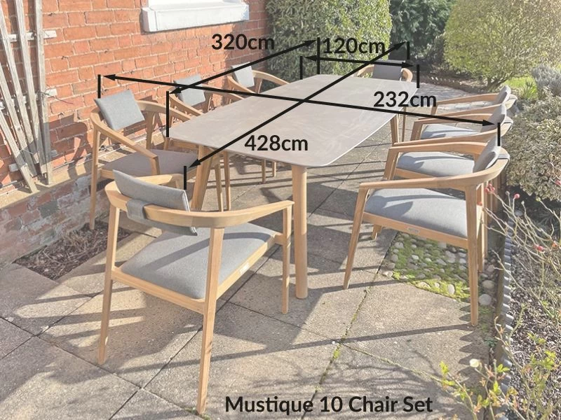 Mustique 10 Chair Dining Set | FSC® Certified 11 Mustique 10 Chair Dining Set | FSC® Certified - Image 9