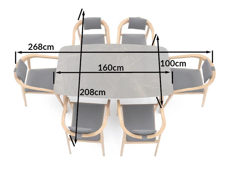 Mustique 6 Chair Dining Set | FSC® Certified 6 Mustique 6 Chair Dining Set | FSC® Certified - Image 4