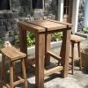 Reclaimed Teak Square Bar Table 2 Reclaimed Teak Square Bar Table -Garden Comfort Shop new reclaimed bar set2 2si