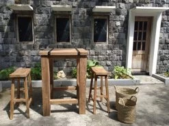 Reclaimed Teak Square Bar Table 9 Reclaimed Teak Square Bar Table -Garden Comfort Shop new reclaimed bar set 1 xl 1