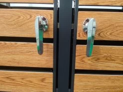 Galvanized Steel Wheelie Bin Cover | Triple | PRE-ORDER 11 Galvanized Steel Wheelie Bin Cover | Triple | PRE-ORDER -Garden Comfort Shop new handles 3