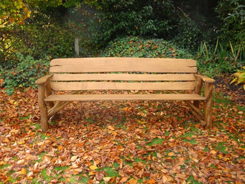 Oak Bench 220cm 6 Oak Bench 220cm - Image 4