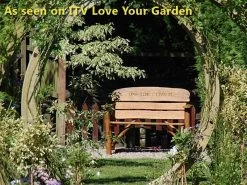 Oak Bench 120cm 17 Oak Bench 120cm -Garden Comfort Shop oak garden bench love your garden XL 2