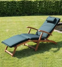 Steamer Outdoor Cushion 25 Steamer Outdoor Cushion -Garden Comfort Shop outdoor cushion steamer lounger forest green L 1