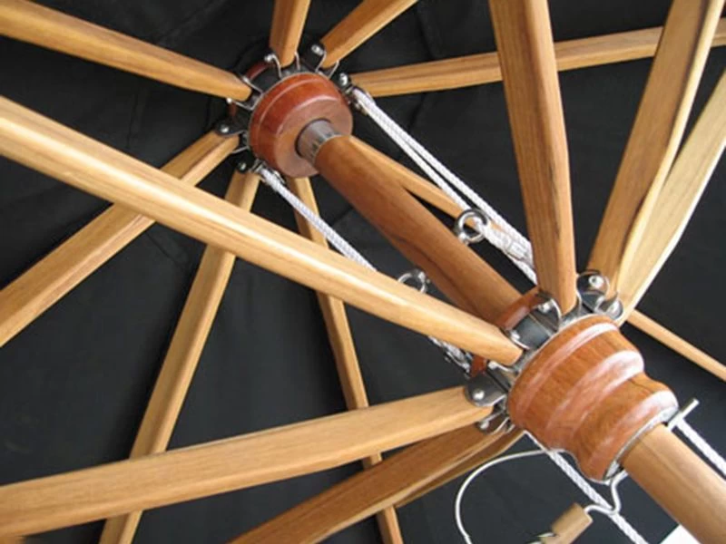 Diamond Teak Parasol - 2.5m Diameter 11 Diamond Teak Parasol - 2.5m Diameter - Image 9