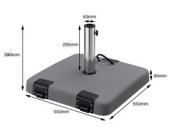 Parasol Polycrete Base | 50kg 7 Parasol Polycrete Base | 50kg -Garden Comfort Shop parasol base lth50 xl 3 1 1