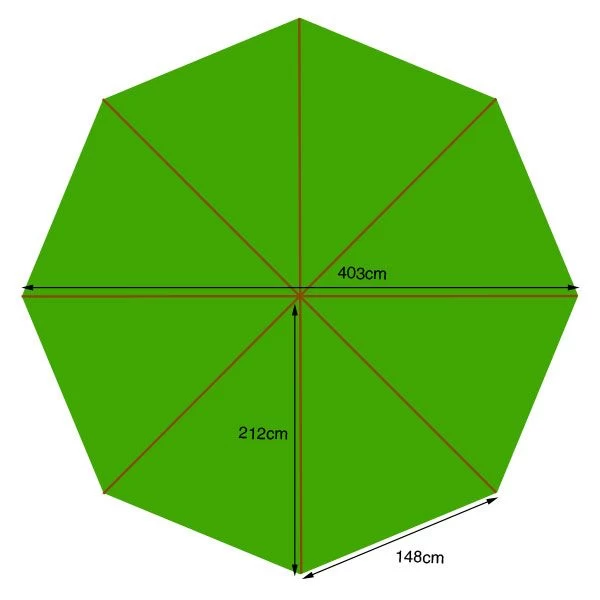 400cm Diameter Canopy Only 3 400cm Diameter Canopy Only