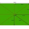 4m X 3m Rectangular - 8 Pockets Canopy Only 2 4m X 3m Rectangular - 8 Pockets Canopy Only -Garden Comfort Shop parasol rectangle 8 4x3m 1