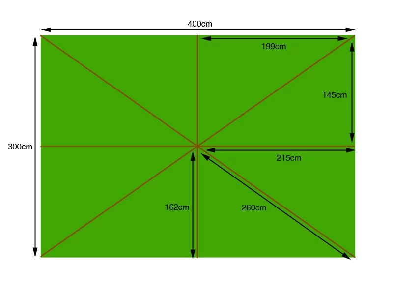 4m X 3m Rectangular - 8 Pockets Canopy Only 3 4m X 3m Rectangular - 8 Pockets Canopy Only