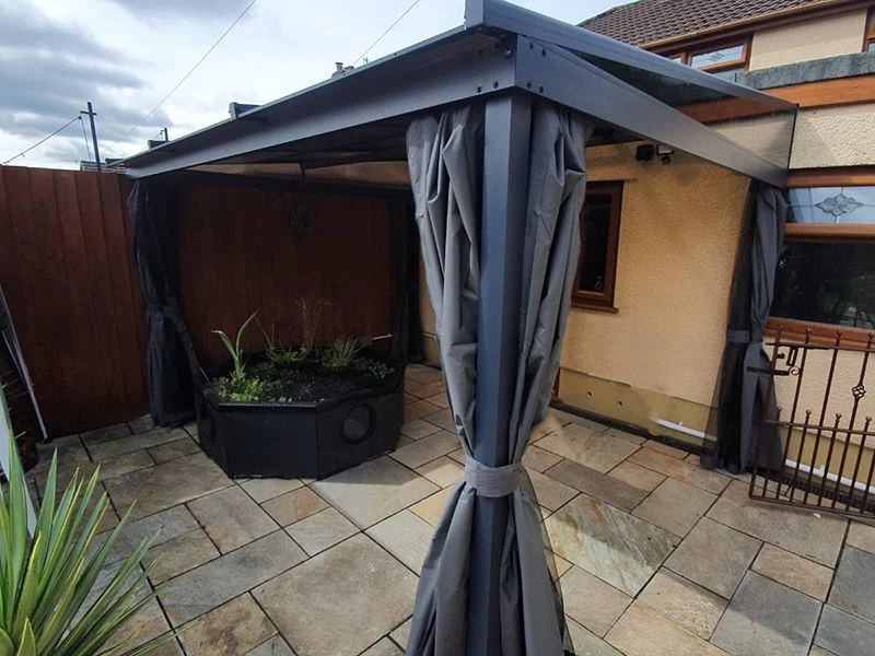 Four Seasons Wall Mounted Gazebo 3m X 3.65m 13 Four Seasons Wall Mounted Gazebo 3m X 3.65m - Image 11
