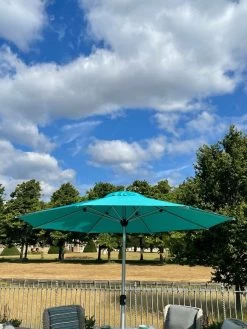 Platinum Tilting Parasol - 300cm Diameter -Garden Comfort Shop platinum