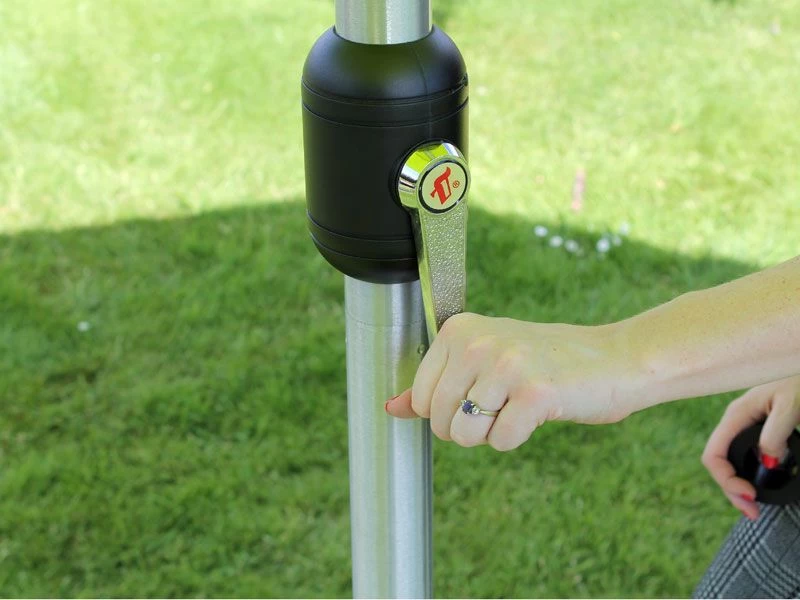 Platinum Tilting Parasol - 250cm Diameter 7 Platinum Tilting Parasol - 250cm Diameter - Image 5