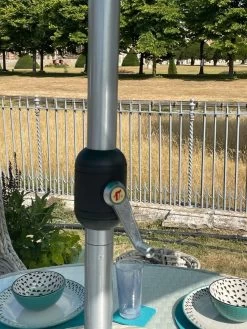 Platinum Tilting Parasol - 300cm Diameter -Garden Comfort Shop platinum 3