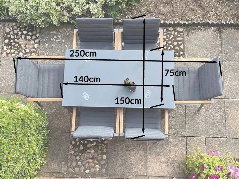 Primavera 6 Chair Bar Set | Life Range | FSC® Certified 4 Primavera 6 Chair Bar Set | Life Range | FSC® Certified - Image 2