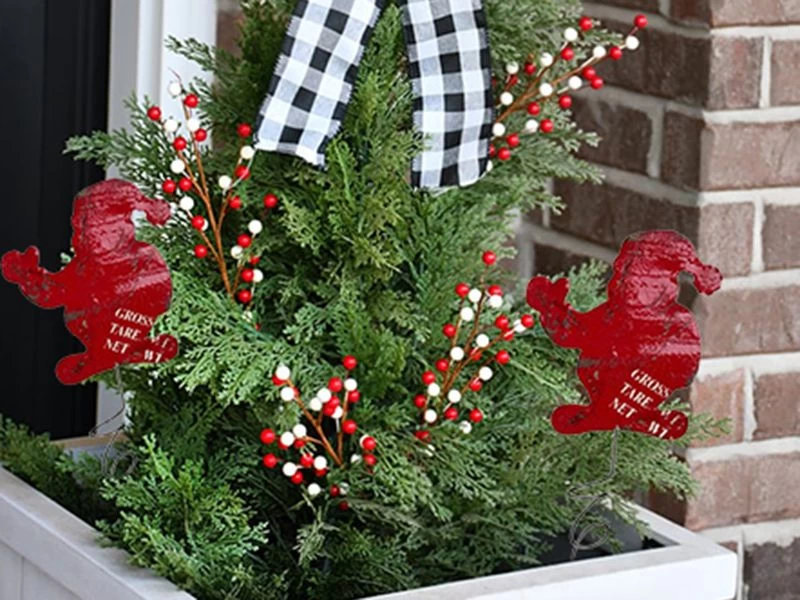 Festive Stakes Set Of 10 3 Festive Stakes Set Of 10