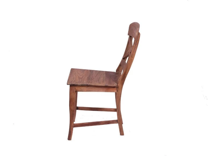 Reclaimed Teak Cross Chair 4 Reclaimed Teak Cross Chair - Image 2