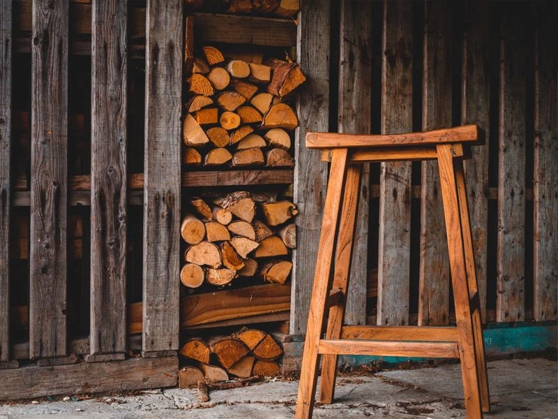 Reclaimed Teak Bar Stool 4 Reclaimed Teak Bar Stool - Image 2