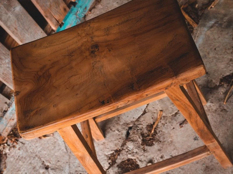 Reclaimed Teak Bar Stool 5 Reclaimed Teak Bar Stool - Image 3