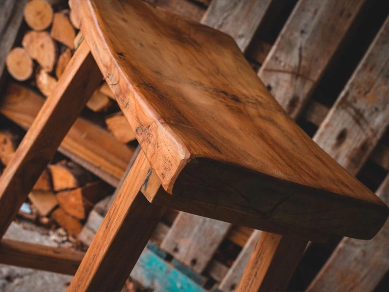 Reclaimed Teak Bar Stool 12 Reclaimed Teak Bar Stool - Image 10