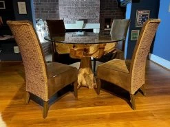 Reclaimed Teak 4 Chair Dining Set