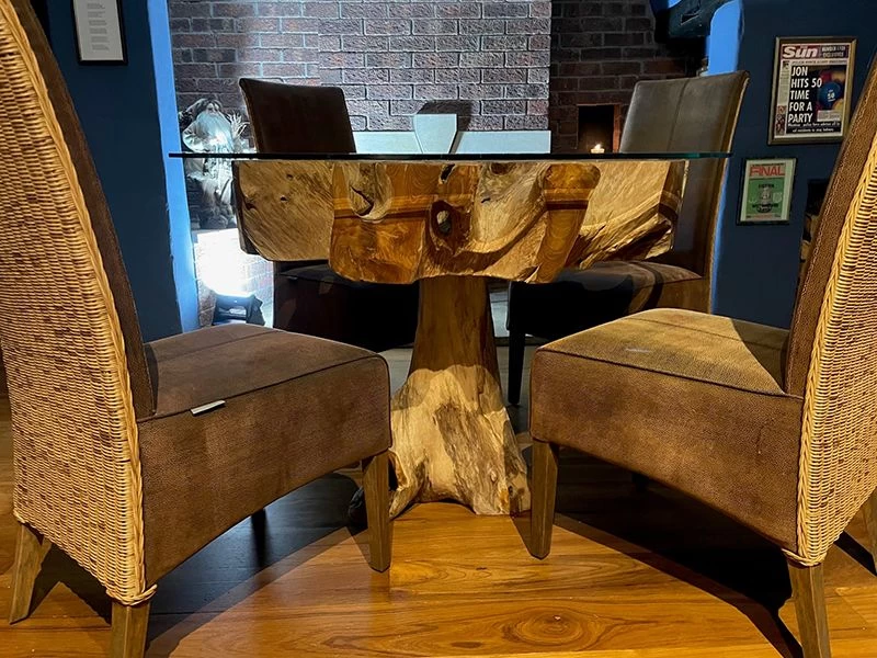 Reclaimed Teak 4 Chair Dining Set 5 Reclaimed Teak 4 Chair Dining Set - Image 3