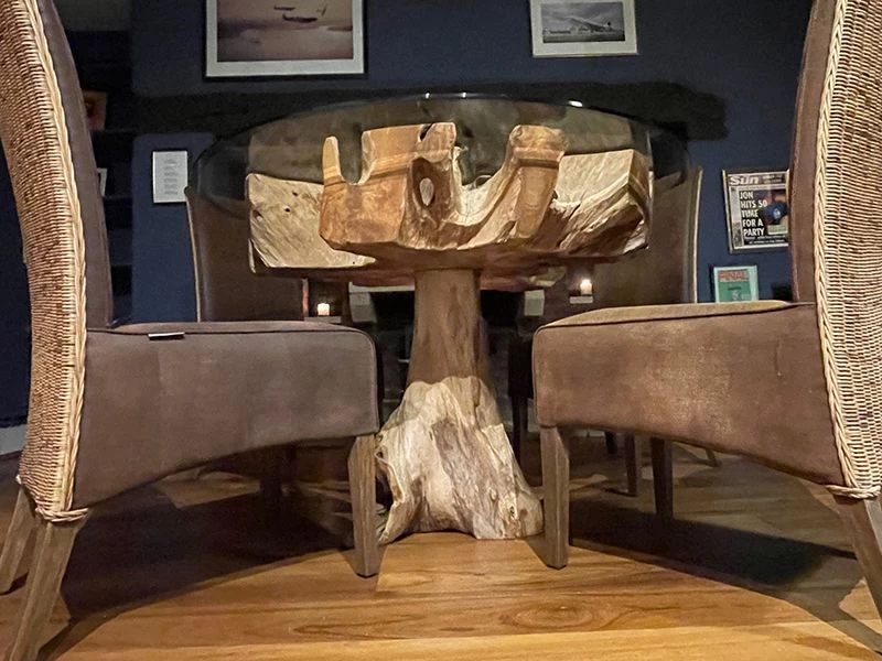 Reclaimed Teak 4 Chair Dining Set 4 Reclaimed Teak 4 Chair Dining Set - Image 2