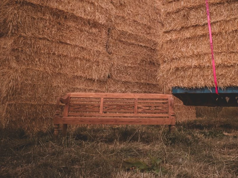 Repro Teak Bench 14 Repro Teak Bench - Image 12