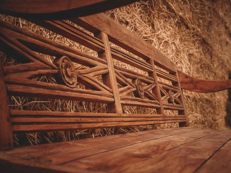 Repro Teak Bench 16 Repro Teak Bench - Image 14